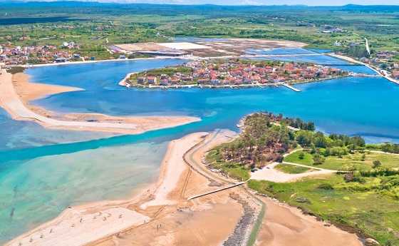 Nin-lagunen nær Zadar, Kroatia 
